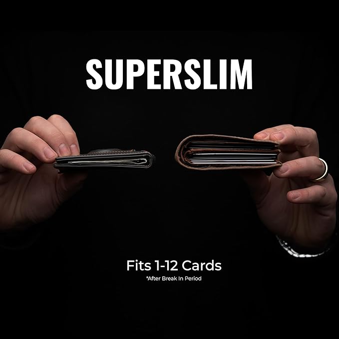 Kings Loot Trackable Airtag Wallet for Men | RFID Blocking Leather Design with Airtag Holder, Money Clip & Pull Tab | Minimalist Air Tag Wallets