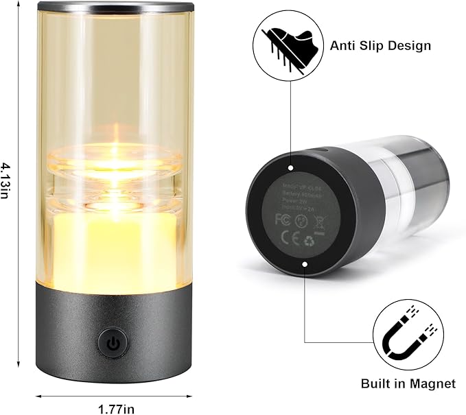 Small Camping Lights,Rechargeable Camping Light,Color Temperature Adjustment Mini Camping Lantern,Portable Camping Lamp with SOS Mode (Dark Grey)