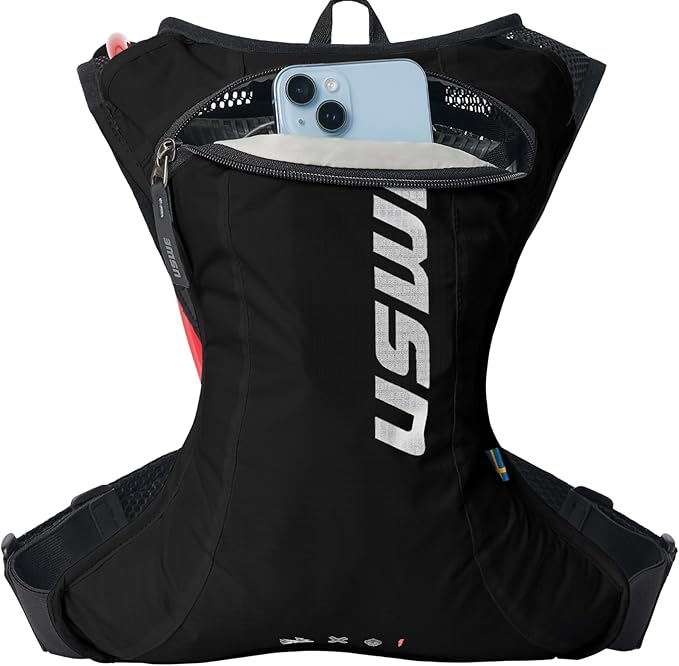 USWE Race 2.0, Ultra Lightweight Hydration Backpack with 2.0L / 70oz Water Bladder, Leak Proof Pack for Gravel, MTB, Running, Hiking, Cycling, Camping, Biking for Men,Women