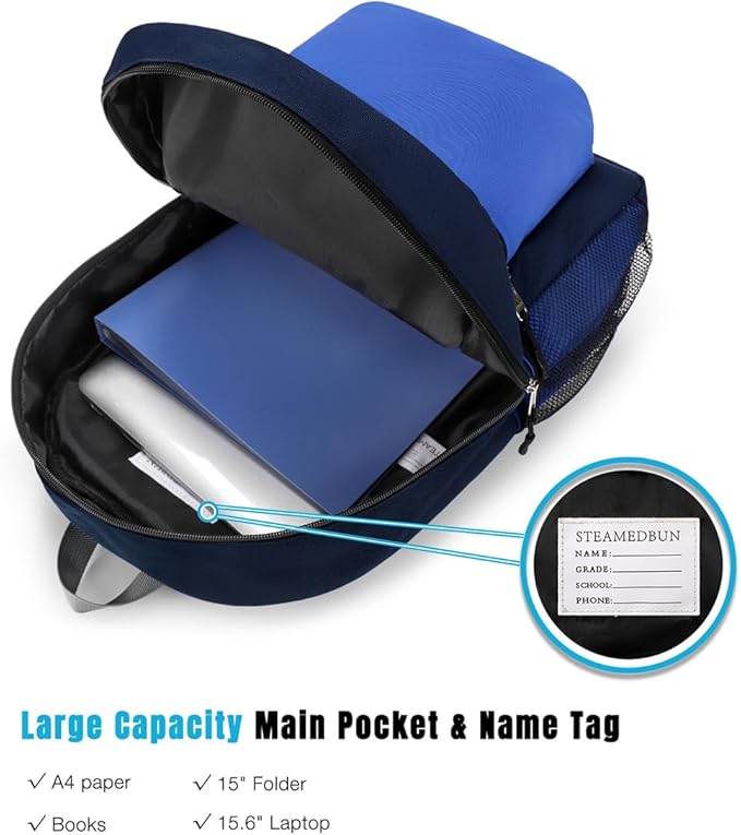 STEAMEDBUN Kids Backpack for Boys 5-9,Boys Backpack for Elementary School Bag