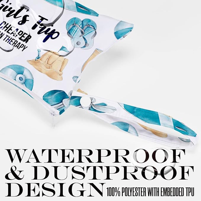 Wet Bag, Wet Dry Bag, Wet Bag for Swimsuit, Travel, Beach, Pool, Diapers, Dirty Yoga Gym Clothes, Toiletries, Makeup Bag, Waterproof Reusable Beach Bag Ocean Starfish Decor, 2 Pcs Set.