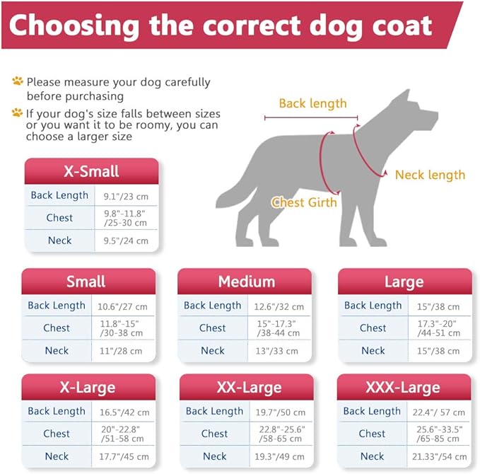 Fleece Hoodie, Windproof Waterproof Coat, Winter Warm Jacket, Cold Weather Pet Apparel Clothes Vest for Small Medium Large Dogs (XL, Red)