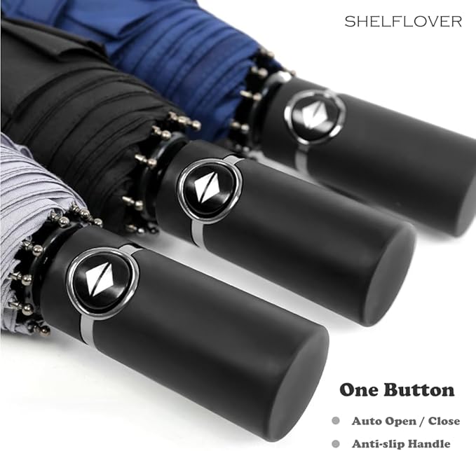 Folding Umbrella, Strong Compact Umbrella 10 RIBS