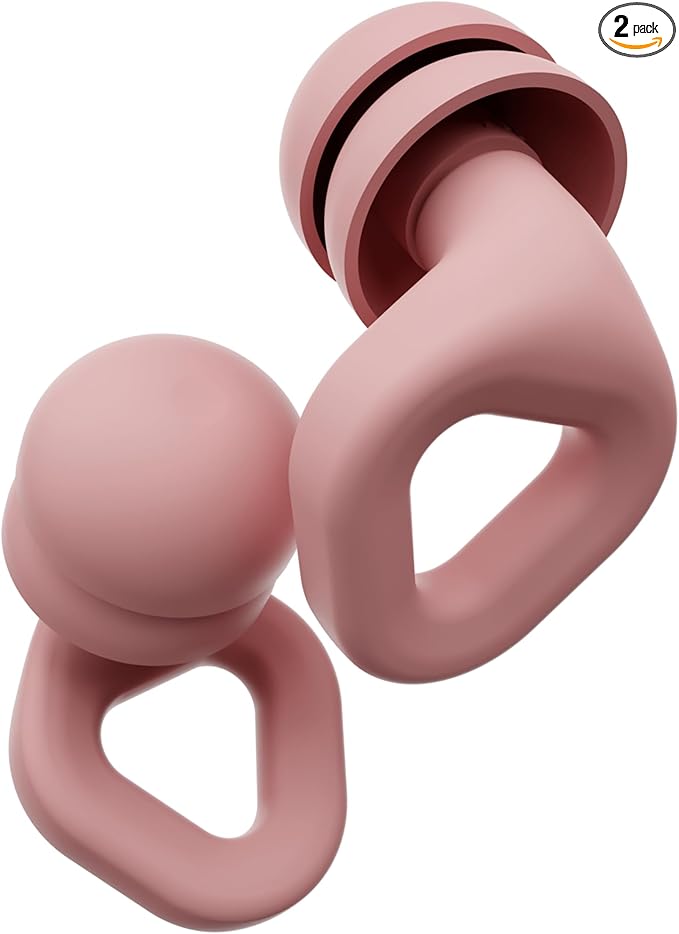 Zenz Unwind Pro Ear Plugs for Sleeping Noise Reduction – Soft Silicone Reusable Earplugs for Sleep, Focus & Work – 35dB Noise Reduction with Storage Case – XS/S/M/L Eartips (Mystic Pink, One Size)