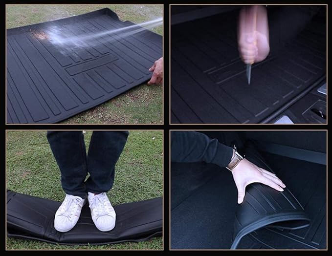 Forester Cargo Liner Compatible with 2014-2018 Subaru Forester，All Weather 3D Upgrade Modeling Black TPO Heavy-Duty Waterproof Rear Cargo Trunk Tray Floor Mats Protector