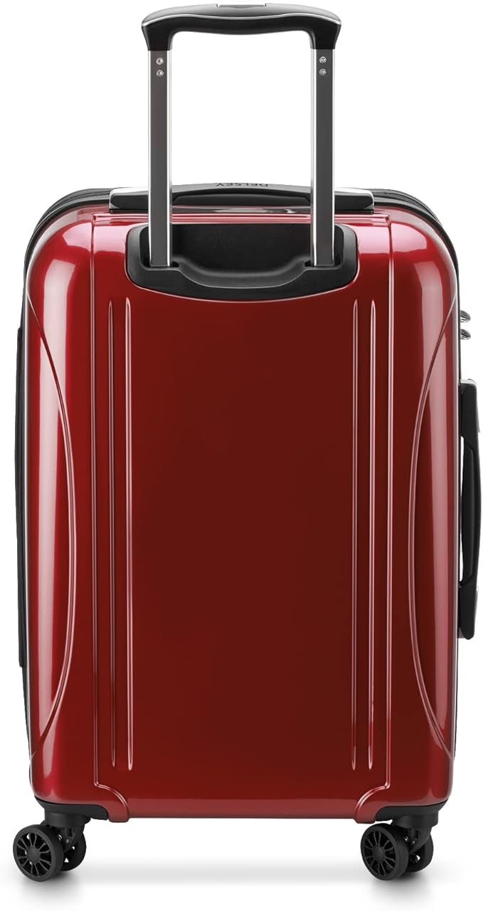 DELSEY PARIS Helium Aero Hardside Expandable Luggage with Spinner Wheels, Brick Red, 2-Piece Set (21/24)