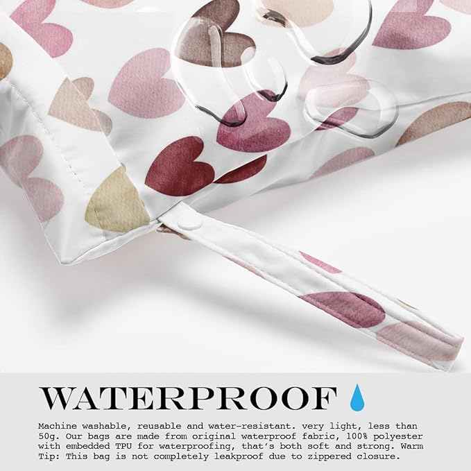 2 Pcs Wet Bag, Wet Dry Bag, Wet Bag for Swimsuit, Travel, Beach, Pool, Diapers, Dirty Yoga Gym Clothes, Toiletries, Makeup Bag, Lemon Decor Lemon Gifts Birthday Gift Ideas for Women s.