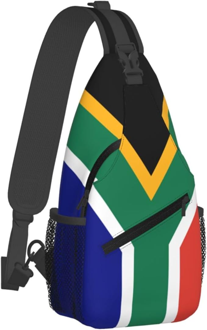 GJXFLSY South Africa Flag Sling Backpack Crossbody Bag Casual Chest Bags Travel Hiking Daypack Shoulder Bag for Women Men