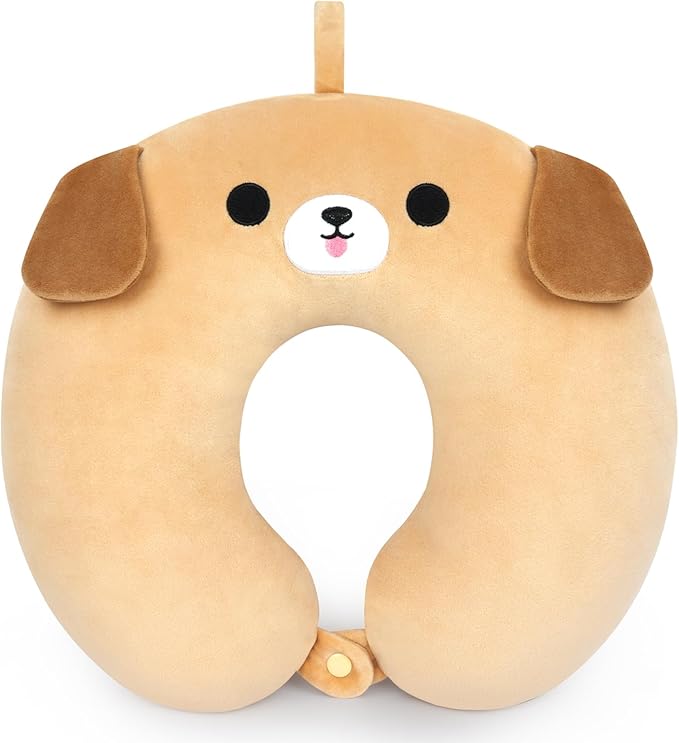 Kids Travel Pillow, Kid Neck Pillows for Sleeping Travel Cute U Shaped Neck Pillow, Neck Pillows for Travel, Airplane, Car, Road Trip, Travel Pillow for Kids & Adults