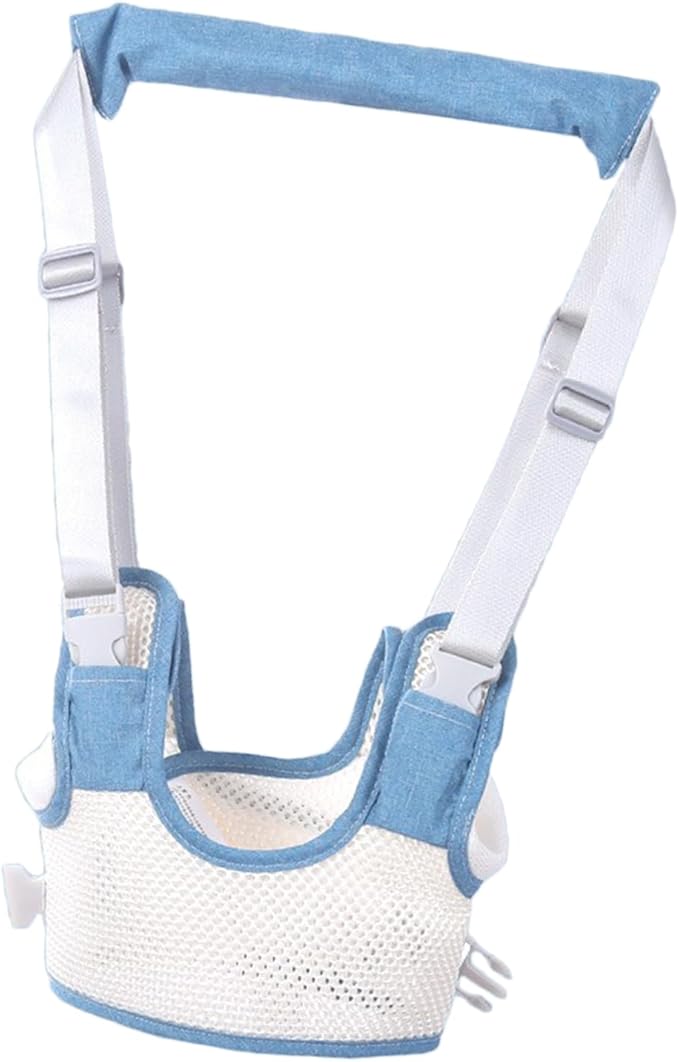 Baby Walker Safety Harness, Toddler Walking Assistant Belt, Easy and Sturdy Use for Children (Light Blue)