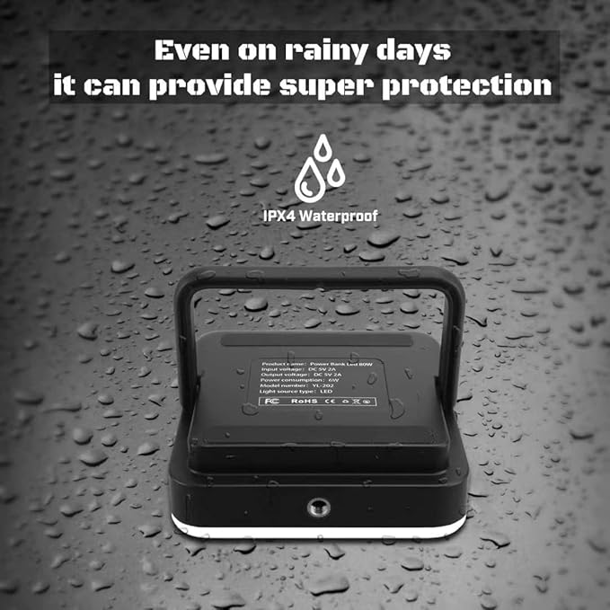 Rechargeable LED Camping Lantern, Super Bright Portable Tent Light, Waterproof Magnetic Flashlight for Emergency, Power Outages, Outdoor Camping & Hiking, USB Camp Lamp