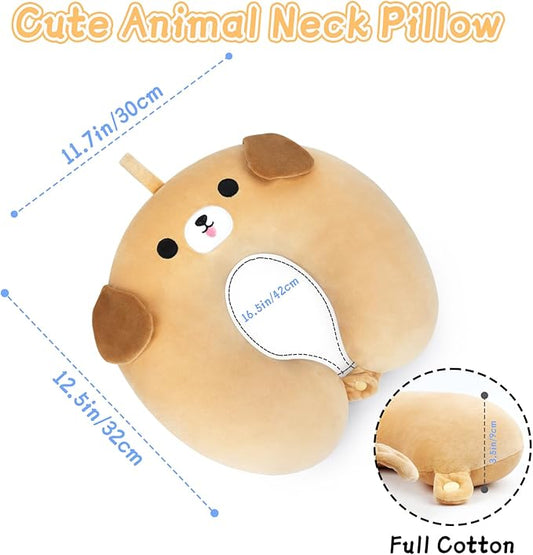 Kids Travel Pillow, Kid Neck Pillows for Sleeping Travel Cute U Shaped Neck Pillow, Neck Pillows for Travel, Airplane, Car, Road Trip, Travel Pillow for Kids & Adults