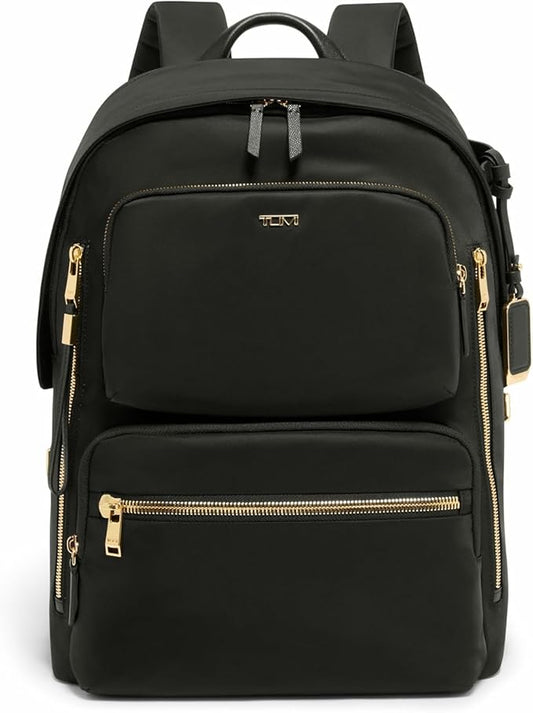 TUMI - Voyageur Montana Backpack - Stylish Travel Backpack for Women - For Business, Work - Fits up to 16" Laptops - Black/Gold