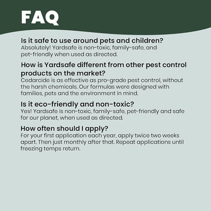 Cedarcide YardSafe | Kills & Repels Mosquitoes, Ticks, Fleas, Mites & More with Natural Essential Oils | Family & Pet-Safe | Eco-Friendly | 1 Quart (32 Oz.)