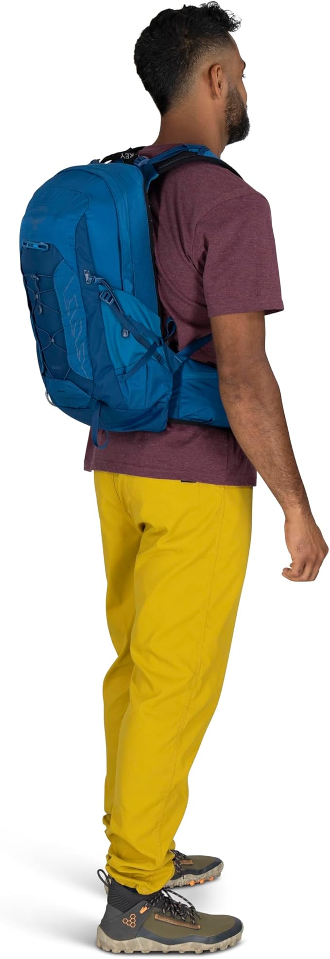 Osprey Talon 11L Men's Lightweight Hiking Backpack - Small Daypack for Travel & Camping, Frosty Mint Green/Night Shift