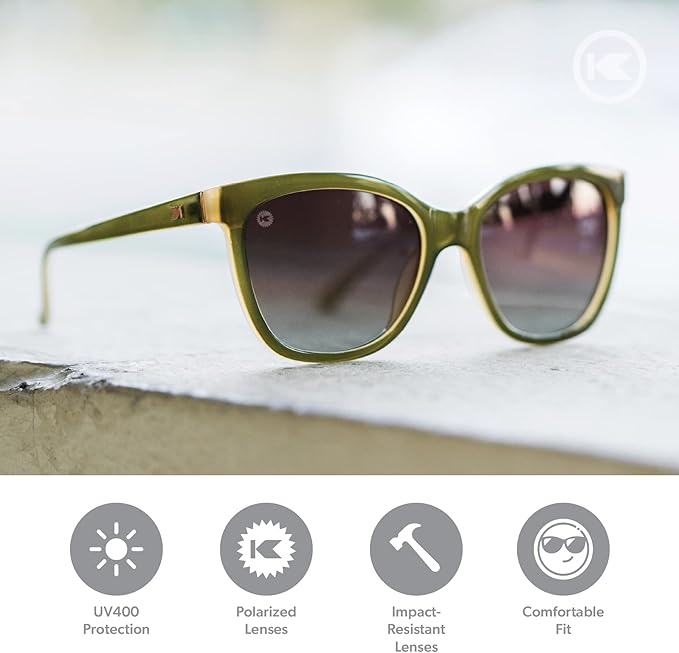 Knockaround Deja Views Polarized Sunglasses for Women - Impact Resistant Lenses & Full UV400 Protection