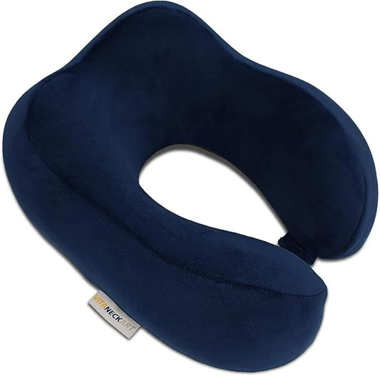 Hump Ultra-Soft Travel Pillow, High-end Memory Foam Neck Pillow, Double Support for Neck, Head and Chin, 360° Ergonomic Design Full Neck wrap Pillow, Suitable for Office, Airplane and car