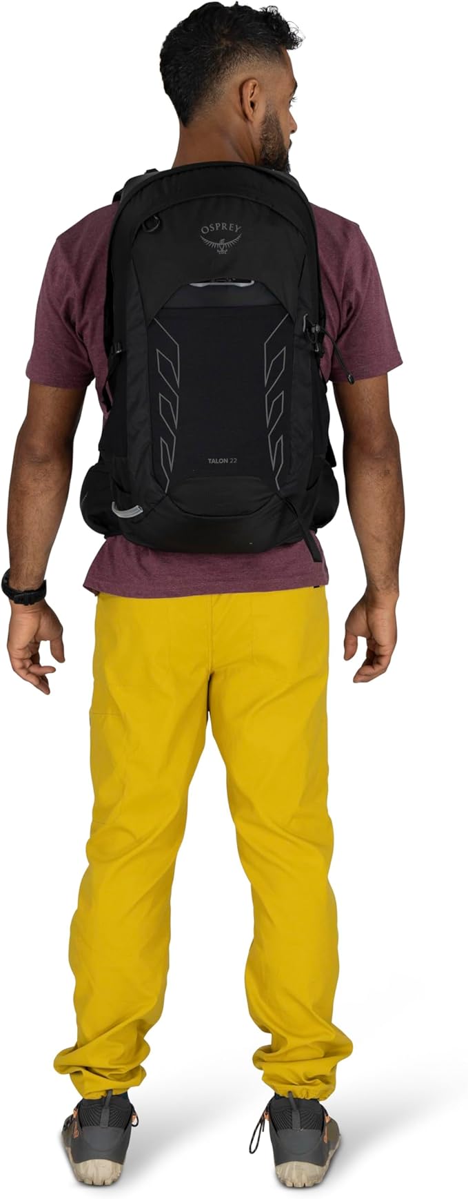 Osprey Talon 22L Men's Lightweight Hiking Backpack - Small Daypack for Travel & Camping, Scoria Blue/Night Shift