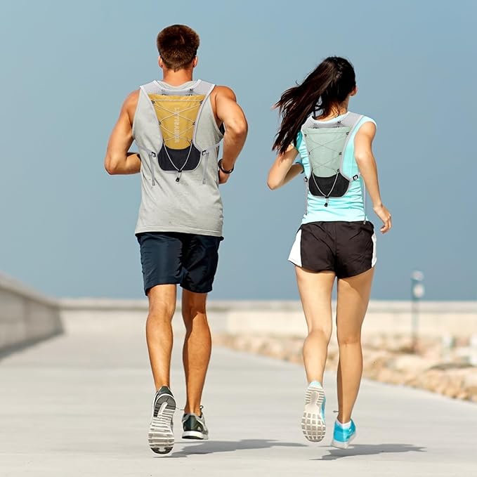 Hydro Pack Running Vest for Men Women, Hydration Backpack with 2L Water Badder, Lightweight Water Vest