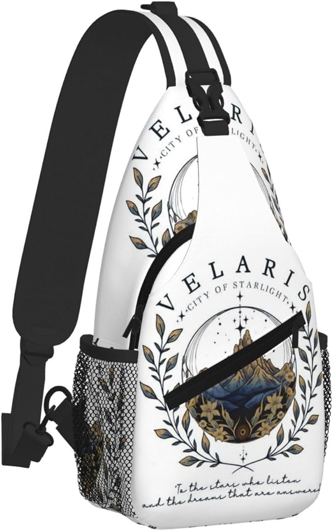 Velaris City Of Starlight Crossbody Bag Trendy Sling Bag Bakpack Casual Chest Bags Daypack For Hiking Walking Travel Running(3)