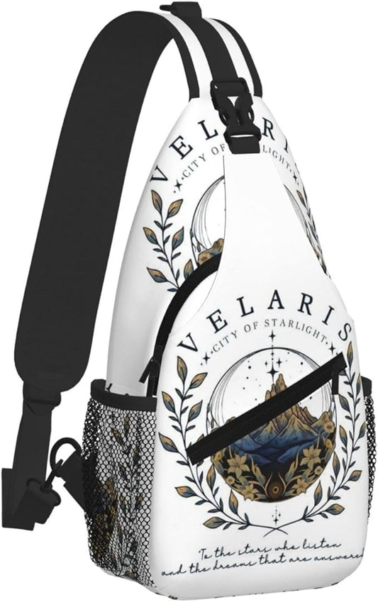 Velaris City Of Starlight Crossbody Bag Trendy Sling Bag Bakpack Casual Chest Bags Daypack For Hiking Walking Travel Running(3)