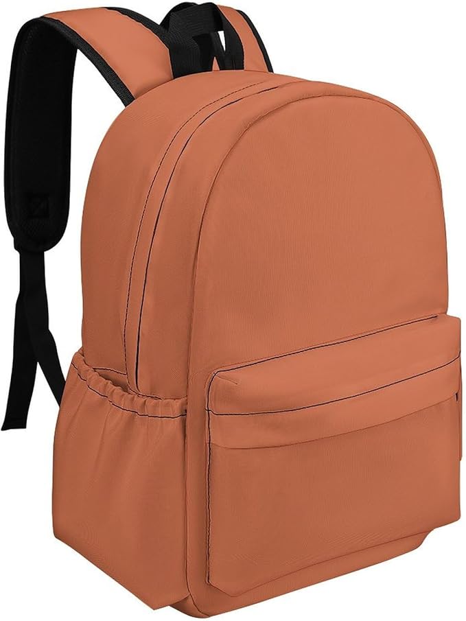 Terracotta Backpack Adult Travel Daybag for Women Men College Backpack for Vacation Hiking Camping Bag
