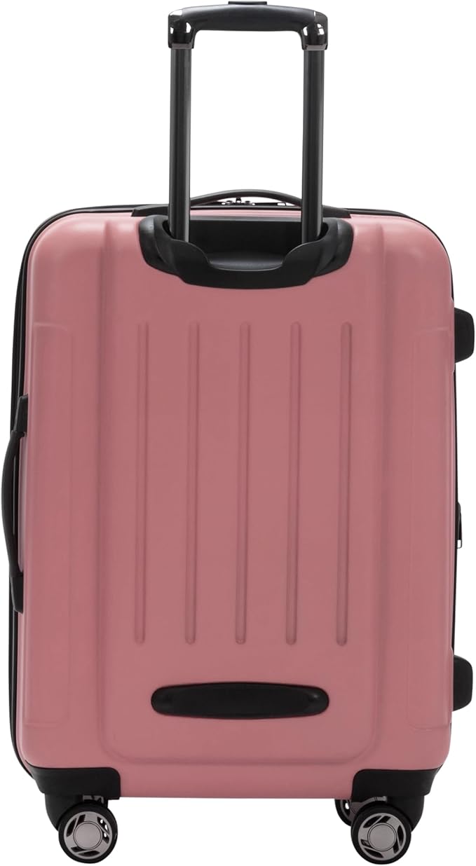 Kenneth Cole Reaction Renegade Luggage Expandable 8-Wheel Spinner Lightweight Hardside Suitcase, Peony, 20-Inch Carry On