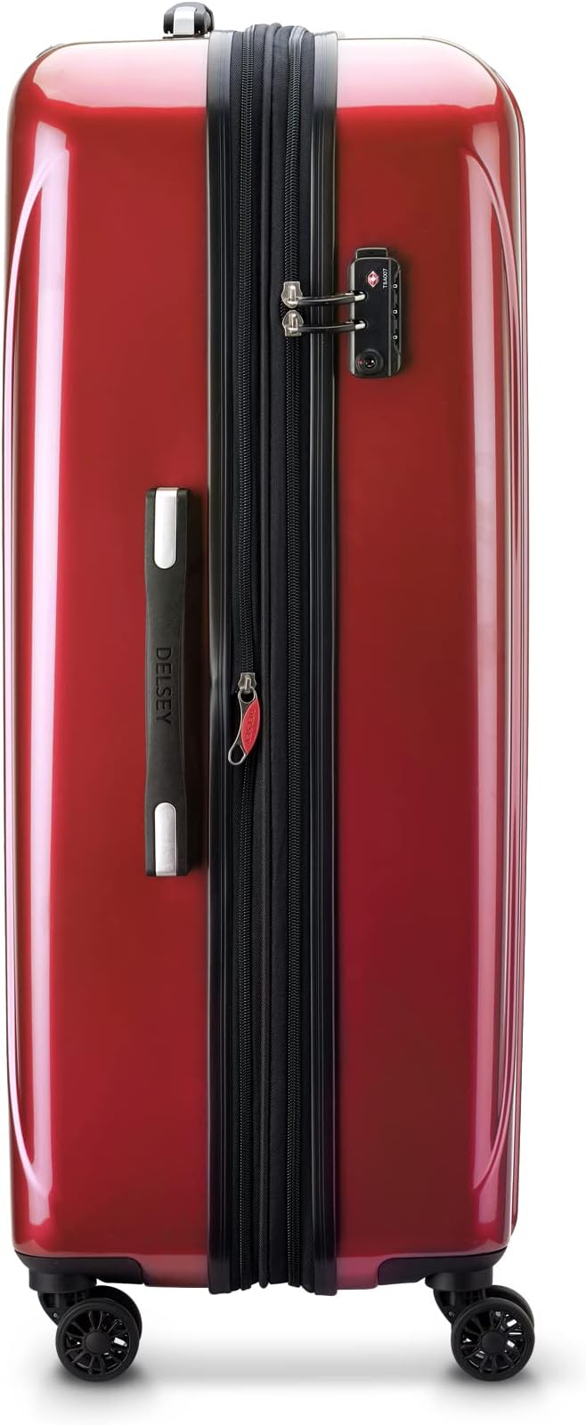 DELSEY PARIS Helium Aero Hardside Expandable Luggage with Spinner Wheels, Brick Red, 2-Piece Set (19/28)