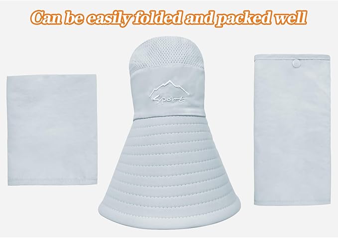 Sun Hats for Men Women Fishing Hat UPF 50+ Breathable Wide Brim Summer UV Protection Hat