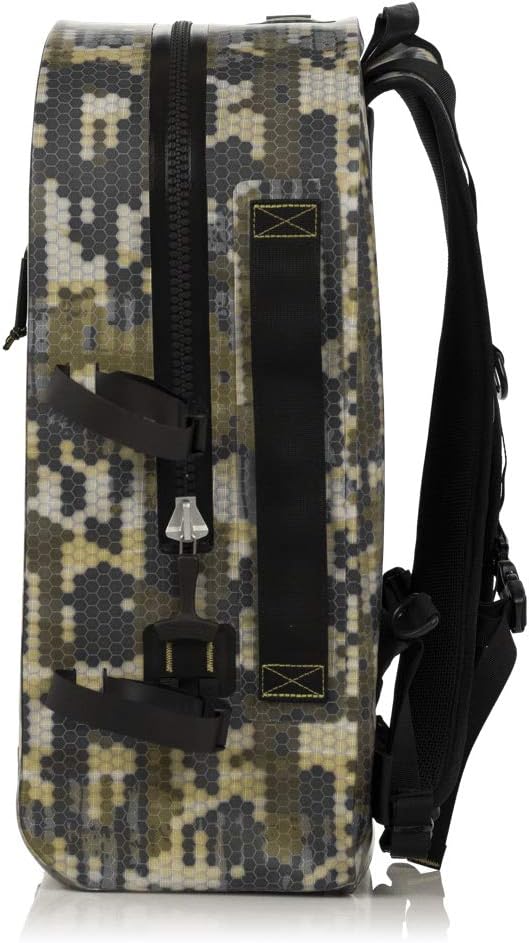 BOTE Highwater Backpack Waterproof Outdoor Zipper Dry Bag 28 Liter Capacity Molle Straps Fully Submersible Watersports Kayaking Fishing Hunting Boating