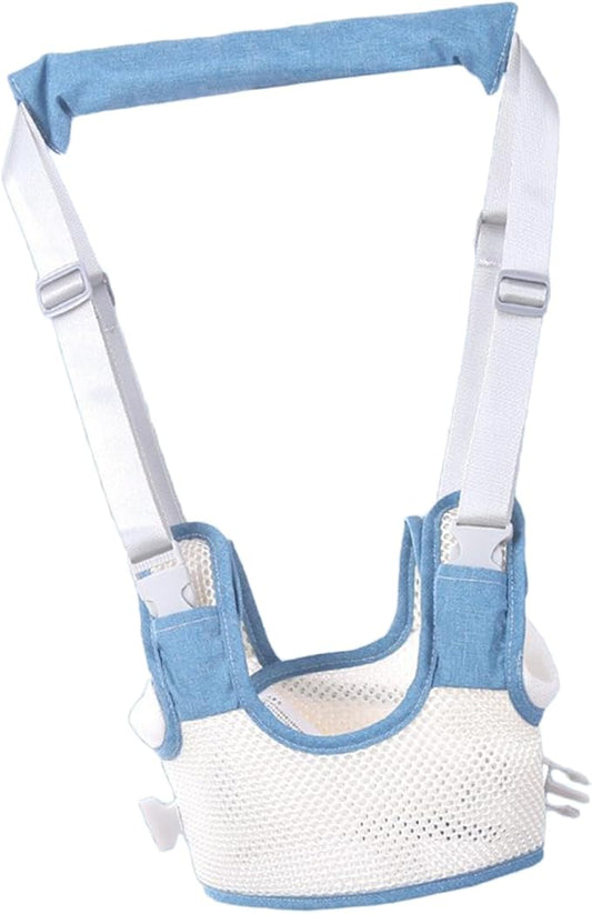 Baby Walker Safety Harness, Toddler Walking Assistant Belt, Easy and Sturdy Use for Children (Light Blue)