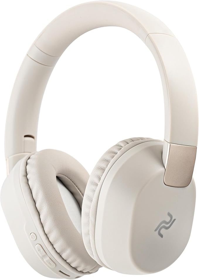 PDbeam Over Ear Wireless Bluetooth Headphones with Microphone, Foldable Over The Ear Noise Reduction Stereo Headphones, Lightweight Soundproof Sport Bluetooth Headset