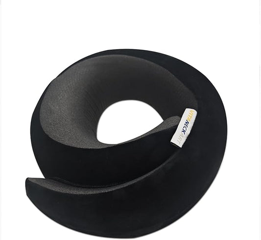 Snail Flexible Neck Pillow, Airplane Travel Pillow, Premium Memory Foam Travel Pillow, 360° Ergonomic Design, Asymmetrical Sides, Suitable for Office, Automotive, Washable Pillowcase