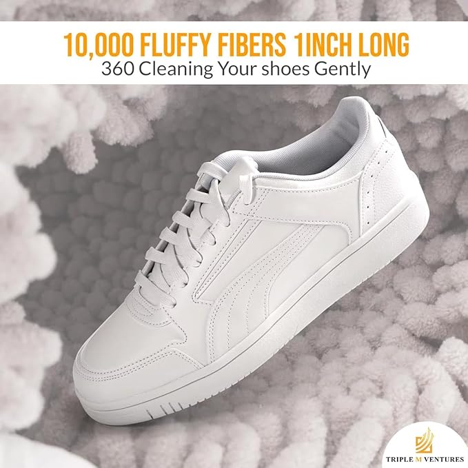 Double Shoe Washing Bag for Washing Machine, Grey, Polyester, 360 All-Round Cleaning, 2 Pack, 2 Pairs of Shoes Simultaneously, Zipper Closure