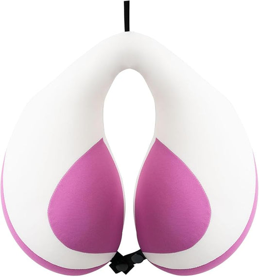 MOOB Travel Pillow for Kids, Traveling Gifts for Toddler & Children U-Shape Car Seat Head Travel Neck Pillow, Kids Neck Pillow for Car Headrest Purple