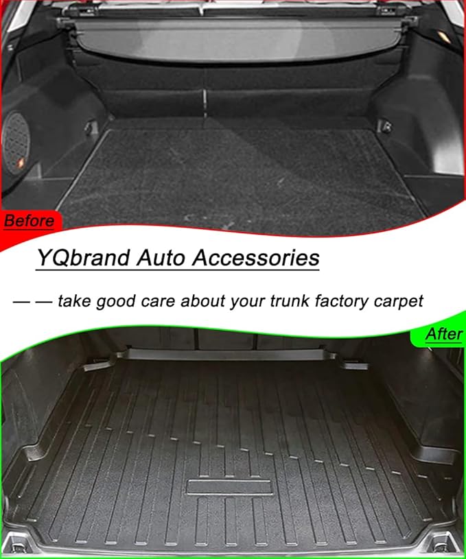 X5 Cargo Mat - All-Weather Cargo Liners Compatible with 2019-2026 BMW X5， 3D Custom-Fit Waterproof Non-Slip Durable Odorless TPO Trunk Tray Floor Mat with Raised Lip（Non 45e/50e/7-Seats Models）