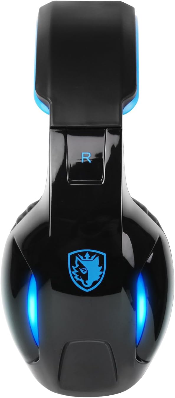 SADES SA902 7.1 USB Surround Sound PC Headsets Over-Ear Gaming Headphones with Microphone LED Light