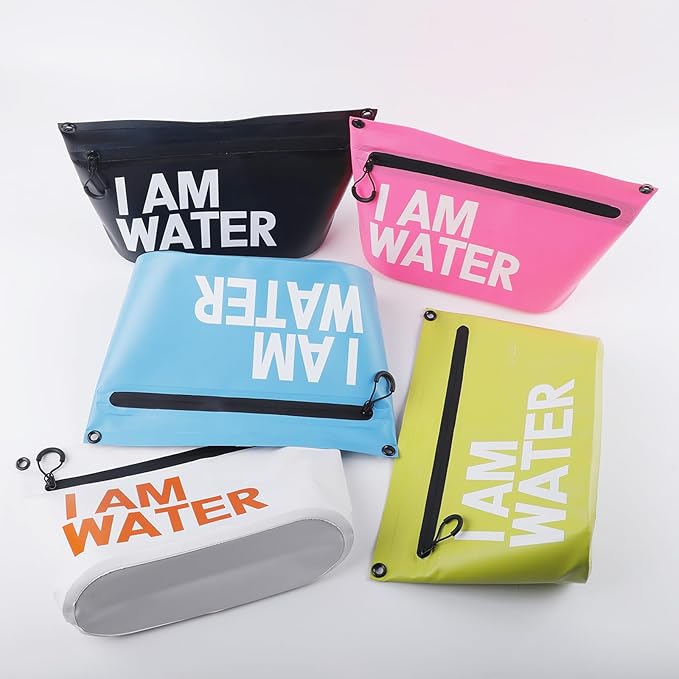 Ywmsfl Waterproofs Storage Bag Portable Travel Handbag With Zipper Large Capacity PVC Swimming Pouches For Outdoor Sport Portable PVC Swimming Pouch