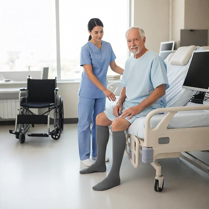 Graduated Compression Socks for Women&Men 20-30mmhg Knee High Socks Travel Hiking Running Stocking