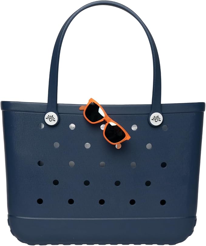 Sunnies Beach Bag - Large Tote Bag for Beach, Pool, & Travel - Lightweight, Waterproof, & Easy-to-Clean - Stylish Summer Bag