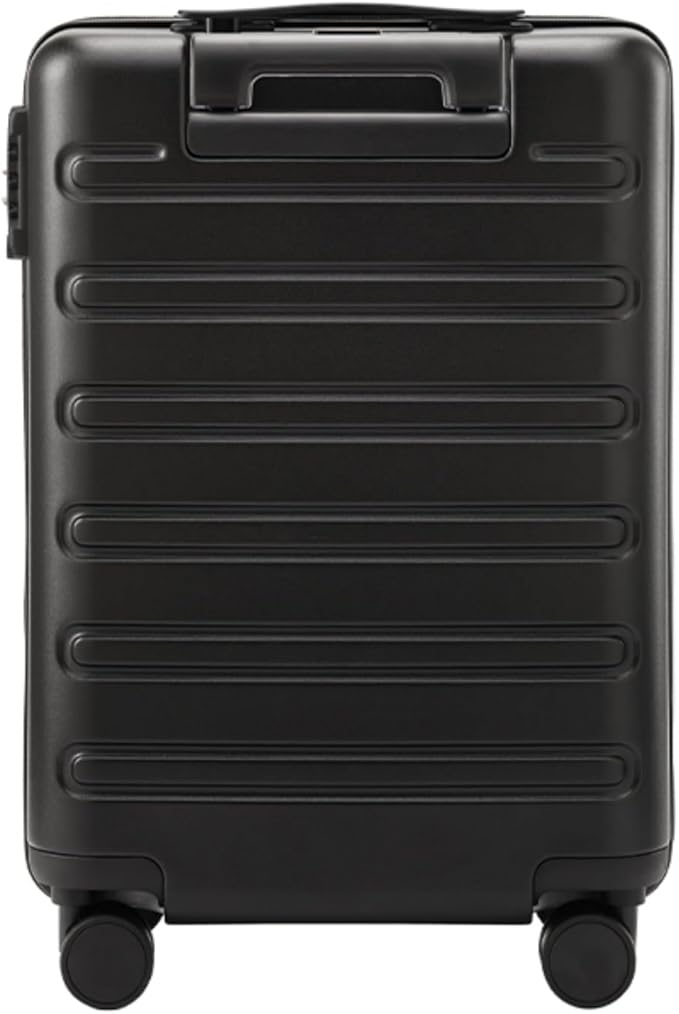 NINETYGO Medium Checked Luggage 24 Inch, Checking In Luggage with Smooth Double Spinner Wheels, Hard Shell PC+ABS Suitcase, Lightweight Travel Luggage, TSA Approved (Black, Andes)