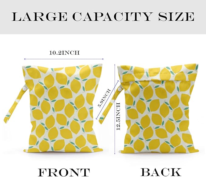 2 Pcs Wet Bag, Wet Dry Bag, Wet Bag for Swimsuit, Travel, Beach, Pool, Diapers, Dirty Yoga Gym Clothes, Toiletries, Makeup Bag, Rainbow Heart Decor for Women s Birthday Tie Dye Pattern.