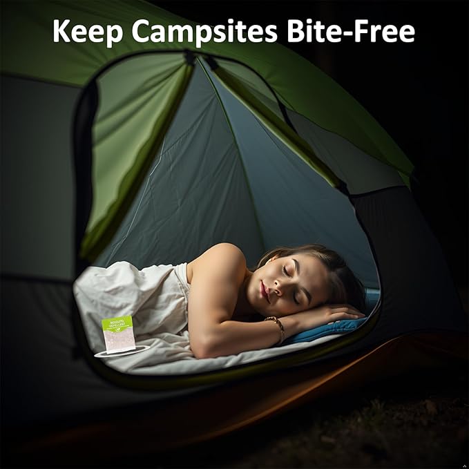 Mosquito Repellent Pouches, Made with Plant Essential Oils, Safe for Kids & Pets When Used As Directed & Pets, Long Lasting Indoor & Outdoor Mosquito Control for Home, Patio, Camping, Travel, 12 Pack