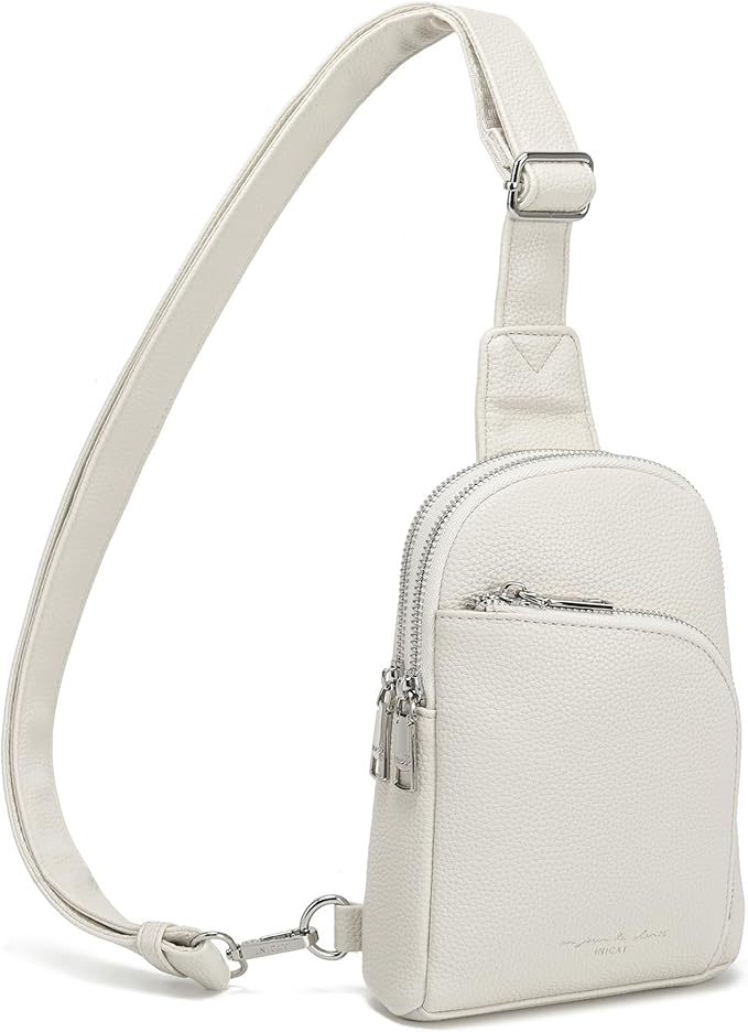 INICAT RFID Blocking Sling Bag Anti Theft Crossbody Bags Women Valentine's Day Gifts Travel Purses Vegan Leather