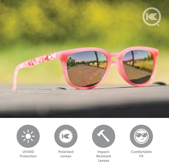Knockaround Paso Robles Polarized Sunglasses for Women & Men - Impact Resistant Lenses & Full UV400 Protection