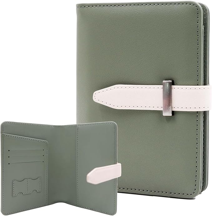 Passport Holder with Airtag for Women/Men,Airtag Passport Wallet for Travel,Cute Passport Holder Rfid Blocking,Travel Wallet for Cards Passport Cover Case (Green)