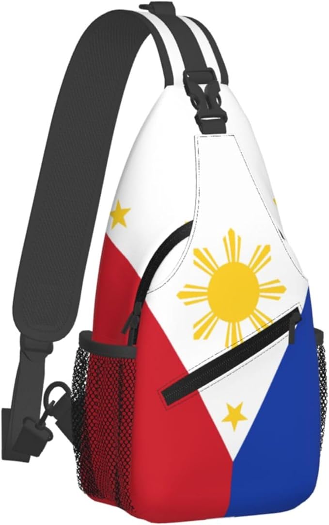 GJXFLSY Philippines Flag Sling Backpack Crossbody Bag Casual Chest Bags Travel Hiking Daypack Shoulder Bag for Women Men
