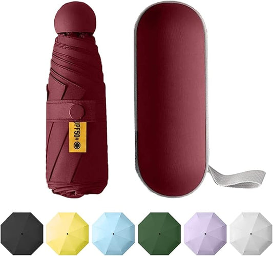 Super Compact Auto Umbrella - Your Lifetime Pocket Companion, UPF 50+ Sun & Rain Protection, Fits Any Purse, Lightweight Travel Essential