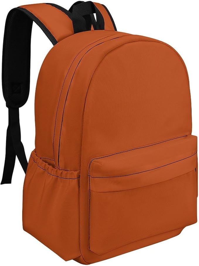 Rust Backpack Adult Travel Daybag for Women Men College Backpack for Vacation Hiking Camping Bag