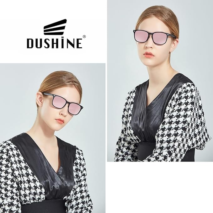 DUSHINE Polarized Sunglasses for Women Classic Retro Style UV400 Protection
